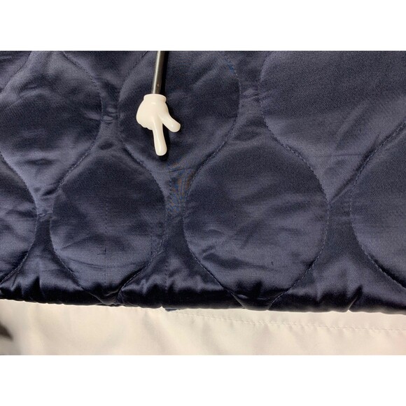 NWT J.Crew Collection Quilted Cocoon Coat Primaloft® Sz XXL Navy Sherpa Collar - Picture 13 of 14